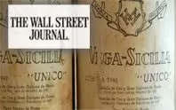 The Wall Street Journal ensalza la calidad de los vinos de Vega Sicilia