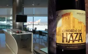 Condado de Haza Crianza 2006 seleccionado como el mejor tinto servido en clase Business