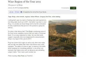 Rioja, Región Vinícola del Año 2011