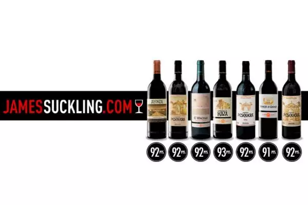 Excelentes valoraciones de James Suckling para los vinos de Grupo Pesquera