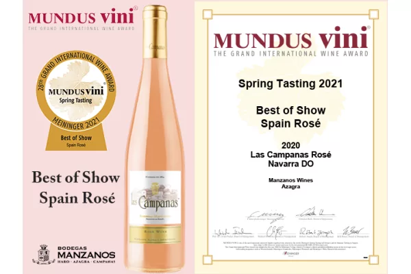 Las Campanas Rosé elegido mejor vino rosado Español