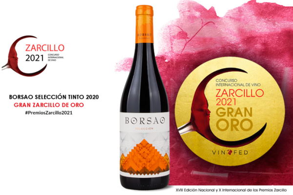 Borsao Selección tinto 2020 gran medalla de oro en el concurso premios Zarcillo 2021