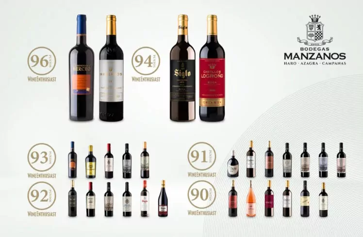Los Oscars del vino prendados con Bodegas Manzanos
